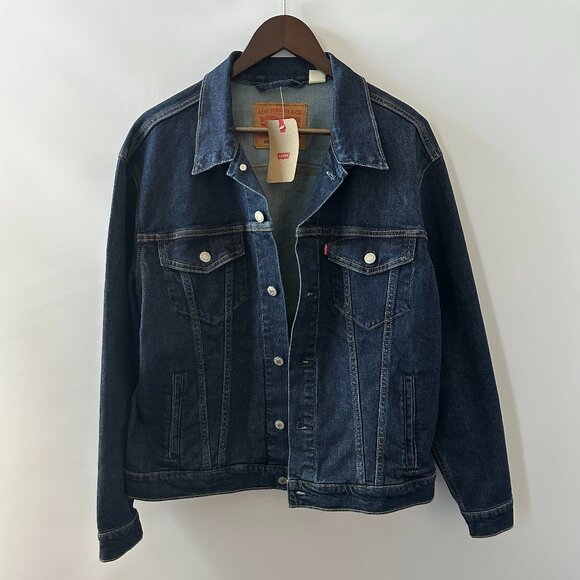 Levi's Other - Levis Dark Wash Large Blue Denim Jacket NWT